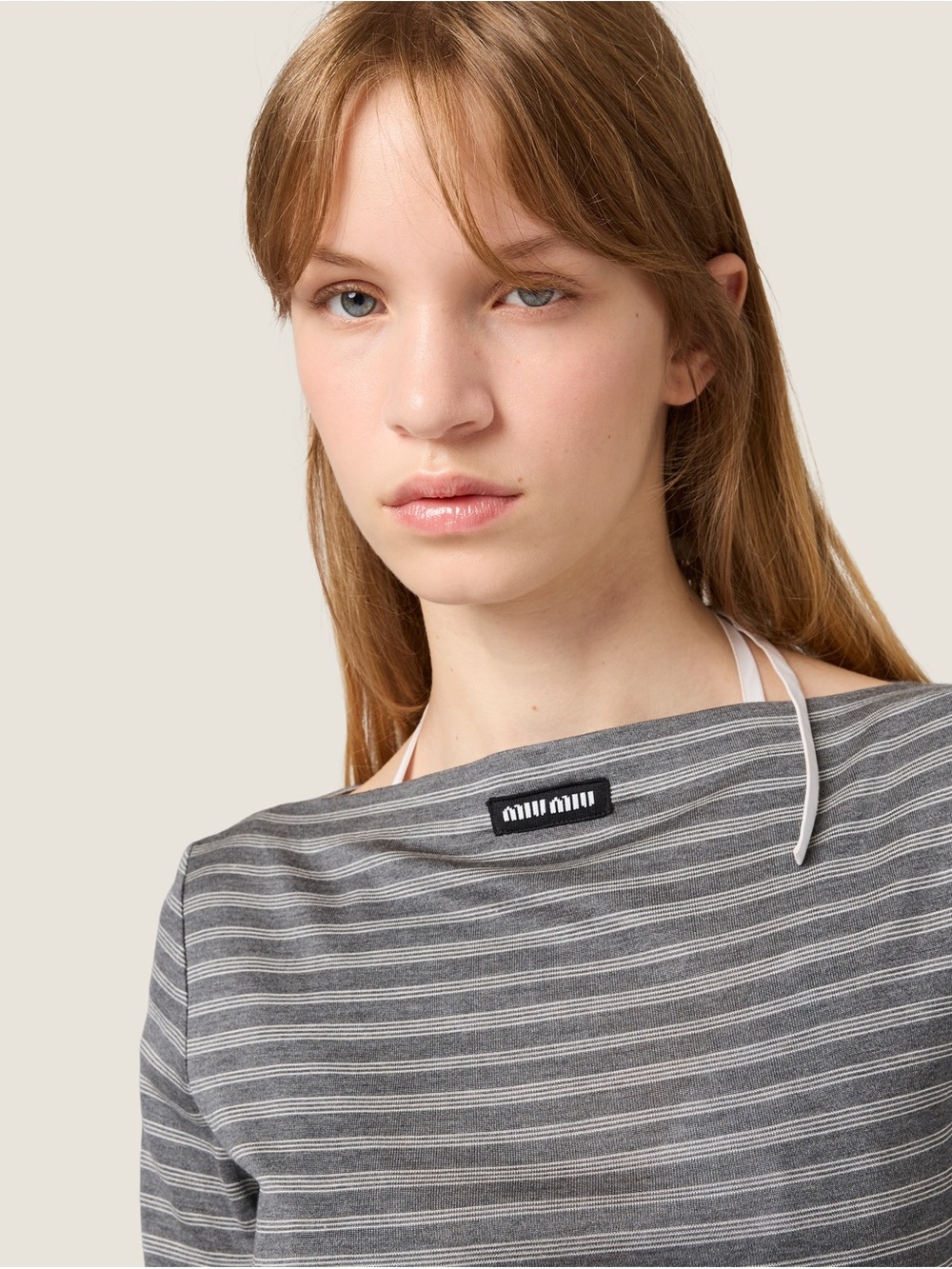 Miu Miu Striped jersey mini-dress It36 - Picture 5 of 7